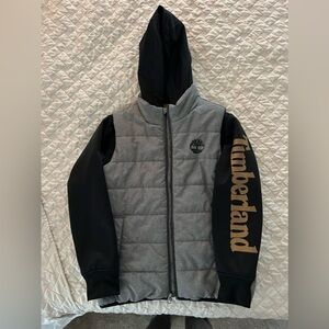 Boys size medium fall jacket Timberland